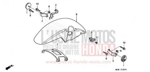 AILE AVANT CB500Y de 2000